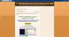 Desktop Screenshot of mht-cet-maharashtra.blogspot.com