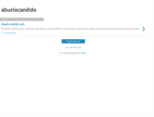 Tablet Screenshot of abuelocandido.blogspot.com