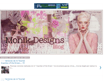 Tablet Screenshot of monik-designs.blogspot.com