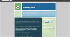 Desktop Screenshot of monkeyprints.blogspot.com