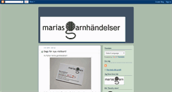 Desktop Screenshot of mariasgarnhandelser.blogspot.com