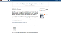 Desktop Screenshot of openofficejava.blogspot.com