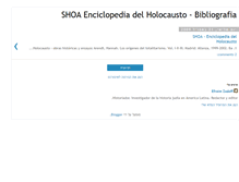 Tablet Screenshot of holocaustoenciclopediabibliografia.blogspot.com