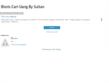 Tablet Screenshot of bisniscariuangbysultan.blogspot.com