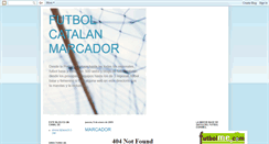 Desktop Screenshot of futbolcatalanmarcador.blogspot.com