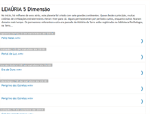 Tablet Screenshot of lemuria5dimensao.blogspot.com