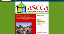 Desktop Screenshot of casadaculturaananin.blogspot.com