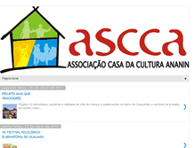 Tablet Screenshot of casadaculturaananin.blogspot.com