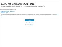 Tablet Screenshot of bluegrassstallions.blogspot.com