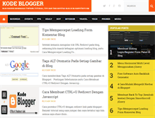 Tablet Screenshot of kode-blogger.blogspot.com