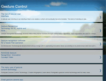 Tablet Screenshot of gesturecontrol.blogspot.com