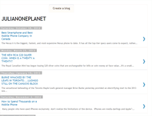 Tablet Screenshot of julianoneplanet.blogspot.com