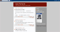 Desktop Screenshot of leavethefanon.blogspot.com