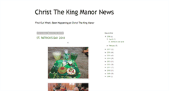 Desktop Screenshot of christthekingmanornews.blogspot.com