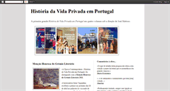 Desktop Screenshot of historiadavidaprivadaemportugal.blogspot.com