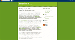 Desktop Screenshot of culturalmores.blogspot.com