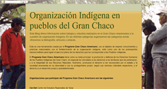 Desktop Screenshot of organizacionindigenaenelgranchaco.blogspot.com