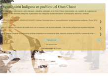 Tablet Screenshot of organizacionindigenaenelgranchaco.blogspot.com