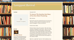 Desktop Screenshot of lamppostrevival.blogspot.com