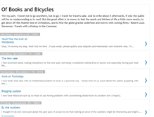 Tablet Screenshot of ofbooksandbikes.blogspot.com