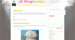 Desktop Screenshot of allthingskristadelisle.blogspot.com