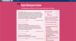 Desktop Screenshot of bardseyeviewblog.blogspot.com