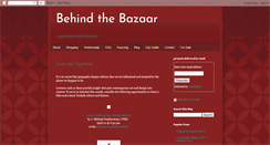 Desktop Screenshot of behindthebazaar.blogspot.com