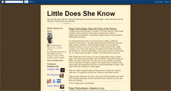 Desktop Screenshot of littledoessheknowdotdotdot.blogspot.com