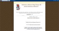 Desktop Screenshot of antivirusjoe.blogspot.com