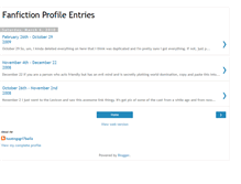 Tablet Screenshot of fanfictionprofileentries.blogspot.com