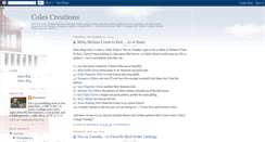 Desktop Screenshot of colescreations.blogspot.com