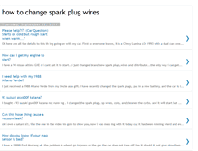 Tablet Screenshot of howtochangesparkplugwires.blogspot.com