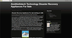 Desktop Screenshot of disasterrecoveryappliances.blogspot.com