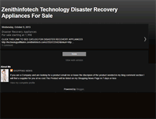 Tablet Screenshot of disasterrecoveryappliances.blogspot.com