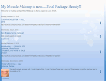 Tablet Screenshot of mymiraclemakeup.blogspot.com