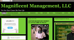 Desktop Screenshot of magnificentmanagement.blogspot.com