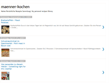 Tablet Screenshot of maenner-kochen.blogspot.com