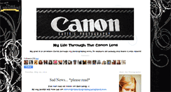 Desktop Screenshot of mylifethroughthecanonlens.blogspot.com