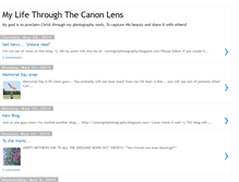 Tablet Screenshot of mylifethroughthecanonlens.blogspot.com