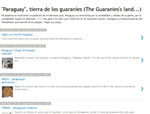 Tablet Screenshot of paraguayguaranies.blogspot.com