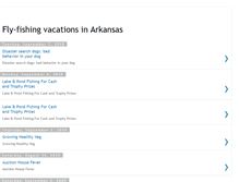 Tablet Screenshot of flyfishingvacationsinarkansas.blogspot.com