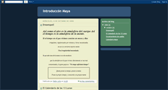 Desktop Screenshot of introduccionmaya.blogspot.com