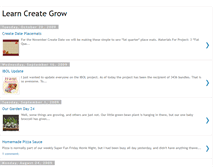 Tablet Screenshot of learncreategrow.blogspot.com