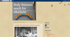 Desktop Screenshot of bodybalanceseachforalkalinity.blogspot.com