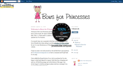 Desktop Screenshot of bowsforprincesses.blogspot.com