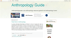 Desktop Screenshot of anthropologyguide.blogspot.com