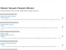 Tablet Screenshot of hoovervacuumsreview.blogspot.com