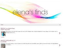 Tablet Screenshot of elenasfinds.blogspot.com