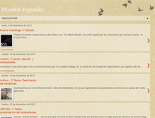 Tablet Screenshot of discutirjugando.blogspot.com