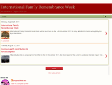 Tablet Screenshot of internationalfamilyremembranceweek.blogspot.com